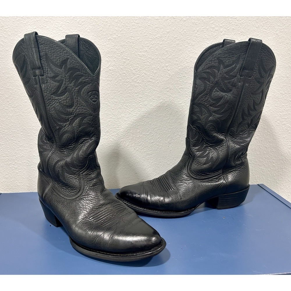 Ariat Black Leather Cowboy Boots